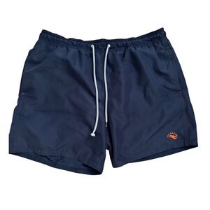 Ted Baker London Mens Navy Blue Lobster Swim Trunks Shorts Size 4 L Large